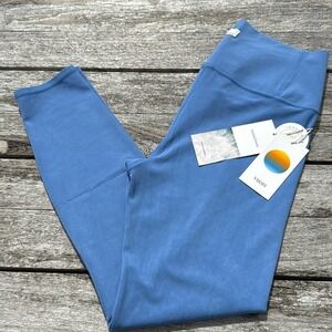 VUORI‎ WASHED STUDIO LEGGINGS CERULEAN BLUE SIZE large NWT